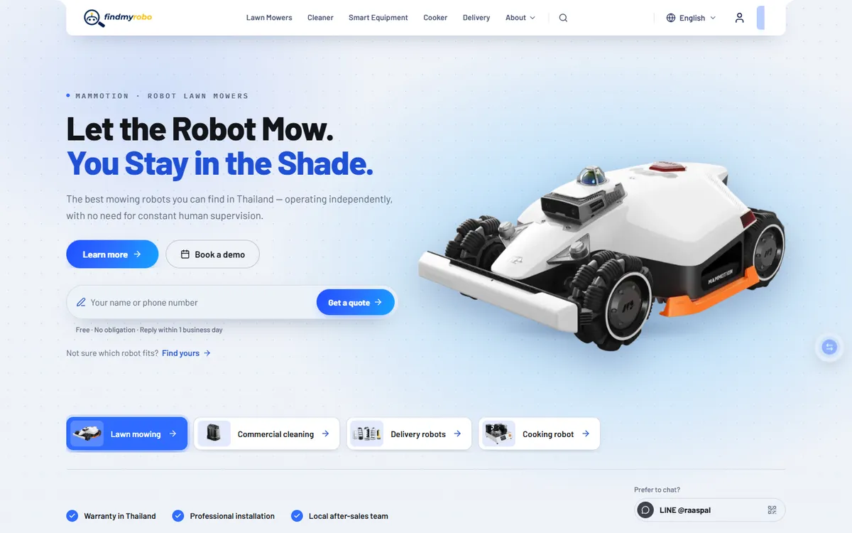 FindMyRobo — home page